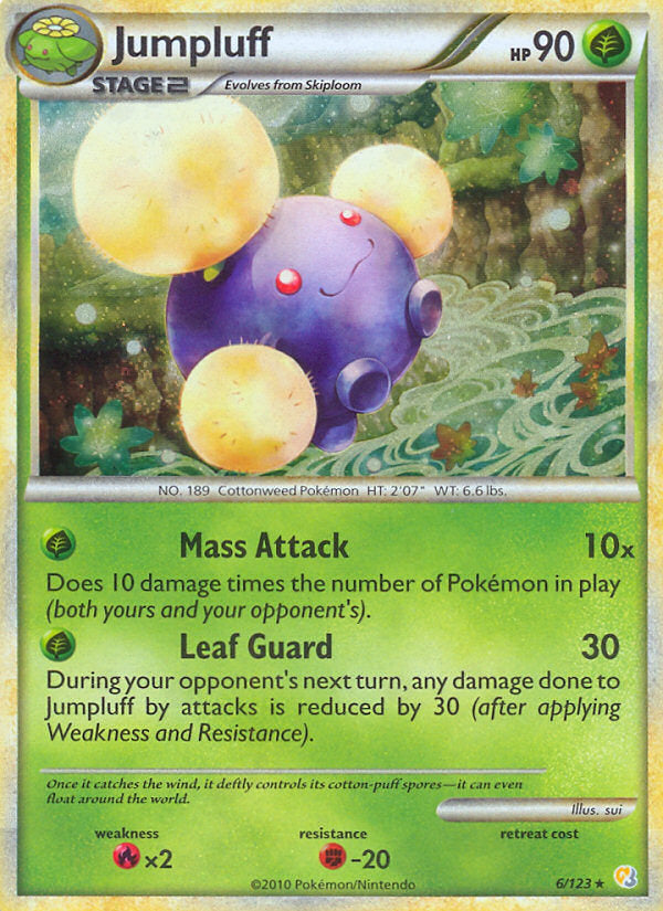 HeartGold SoulSilver Holo Jumpluff #6/123